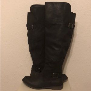 Black Knee-High Boots